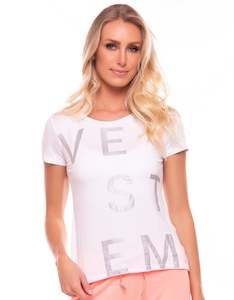 Top White Affection Short Sleeve - Vestem