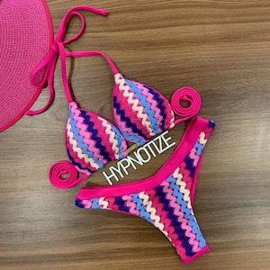 Bikini Andrieli Crochet Pink