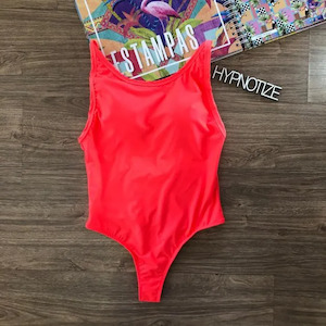 Bodysuit: Swimsuit Gaby Coral Neon