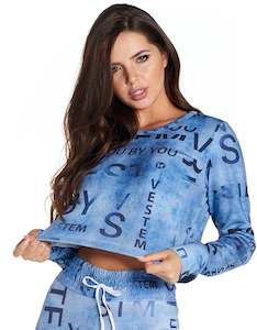 Jackets: Blouse Long Sleeve Blue Hued - Vestem