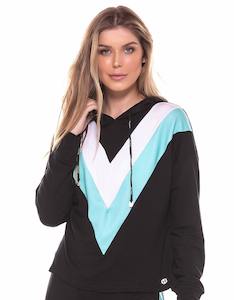 Jackets: Blouse Long Sleeve Star Black - Vestem