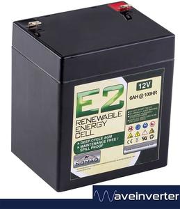 Products: 12V 6AH NOMAD E2 DEEPCYCLE BATTERY 5Yr WARRANTY