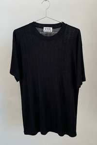 Black Knit Tee - M/L