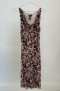 BCBG Floral Velvet Burnout Dress - 8