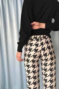 Pants: Todd Oldham Houndstooth Pants - 6