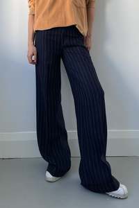 Pants: Navy Pinstripe RL Pants
