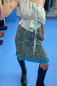 Skirts: Paisley Silk Skirt - S