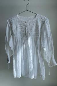 White Muslin Blouse - S/M