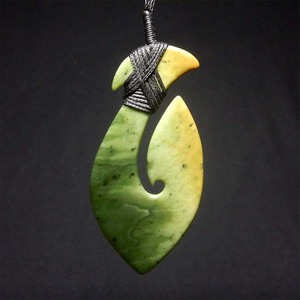 Products: Marsden Jade Fishhook Wayne Costar Jade Carver