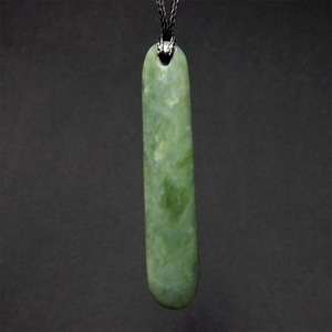 Products: Inanga Jade Teardrop Pendant Wayne Costar Jade Carver