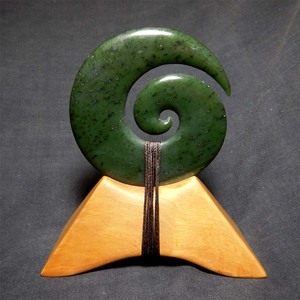 Products: New Zealand Jade Koru Sculpture Sculpture Wayne Costar Jade Carver jade carving