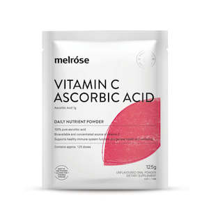 Immune System: MELROSE VITAMIN C ASCORBIC ACID 125G