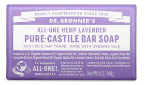 Dr Bronner Lavender bar Soap 140g