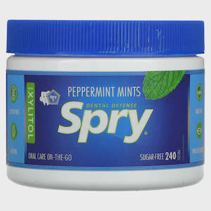 Food Drinks: SPRY MINTS PEPPERMINT SUGAR FREE 240 PIECES