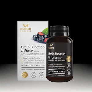 HARKER HERBALS DD BRAIN FUNCTION & FOCUS 90 VEG CAPS