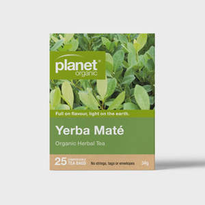 Food Drinks: Planet Organic Yerba Mate 25 teabags
