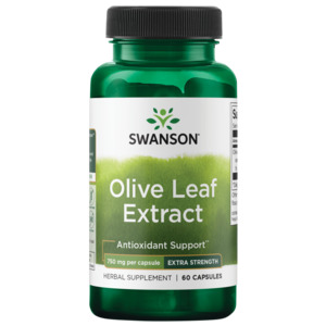 Natural Herbal Supplements: Swanson Olive Leaf Extract 60 caps