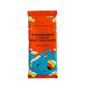 Finished Bars: Strawberries and Cream Milk Chocolate Bar [75g]