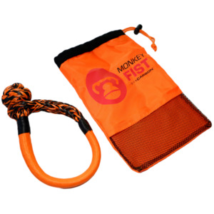 Recovery Kits: Carbon Offroad Monkey Fist 15T Synthetic Soft Shackle - Orange