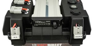 Perception Lighting 12 Volt Direct: 12 VOLT DIRECT Plug & Play Portable Dual Battery Box Powerstation Kit (Battery Box only/ 20amp DCDC/40 Amp DCDC)
