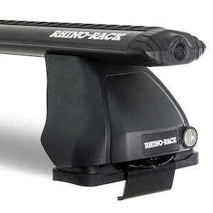 Rhino Rack Nissan: Nissan Navara NP300 4dr Ute Dual Cab 21 on Vortex 2500 Black 2 Bar Roof Rack