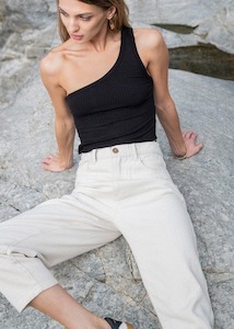 Lunar Glow: Ava Canvas Jeans