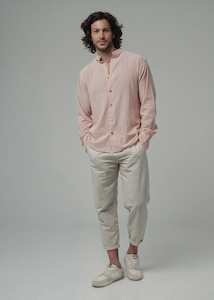 Mens Best Sellers: Band Collar Mens Shirt