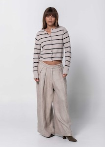Simple Striped Cardigan