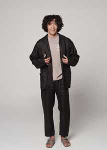 Linen Peleton Set Black