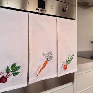 Products: Cotton Tea Towel – Garden Harvest set - Wear&EM Limited