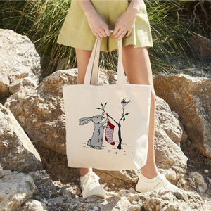 Products: Bunny with Christmas Stocking Tote Bag - Wear&EM Limited