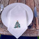 Christmas Tree Linen Dinner Napkin – Festive Holiday Cheer - Wear&EM Limited