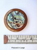 Craft Corner: Wood &amp. Paua buttons - large inlay (set of 4)