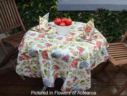 Flowers of aotearoa cafe set - tablecloth &amp. Napkins