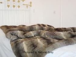 Possum Fur Half Bed Throws: Possum fur half bed throw - single