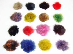 Accessories: Possum fur buttons 4 pack
