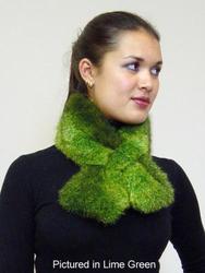 Fashion catalogue: Possum fur scarf collar