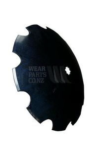 24 Scalloped Disc Blade - 1 1/4 square axle