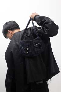 Dark Wash Bow Handbag