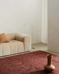 Bamboo Silk Rugs: Almonte Clay