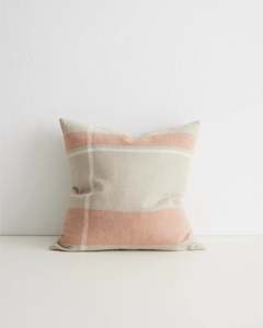 Dante European Linen Cushion: Dante Coral