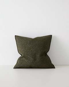Alberto Boucle Cushion: Alberto Olive