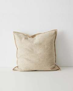 Alberto Boucle Cushion: Alberto Nougat