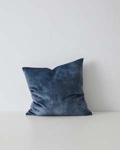 Ava Velvet Cushion: Ava Atlantic