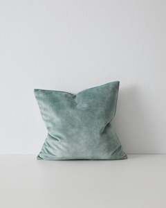 Ava Velvet Cushion: Ava Seaglass