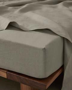 All: Ravello Fitted Sheet Pebble