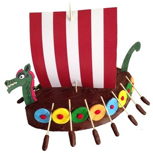 Products: Viking or Pirate Ship DIY Birthday Cake Kit Cake 2 The Rescue