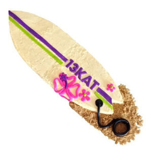 Products: DIY Surfboard Cake Kit Hang 10 Tween or Teen Birthday Party