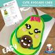 Cute Avocado Cake Printable Template Decorating Tutorial