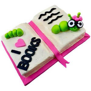 Products: Book Worm Reading Cake Kit - Book Cake - Easy Book Cake DIY